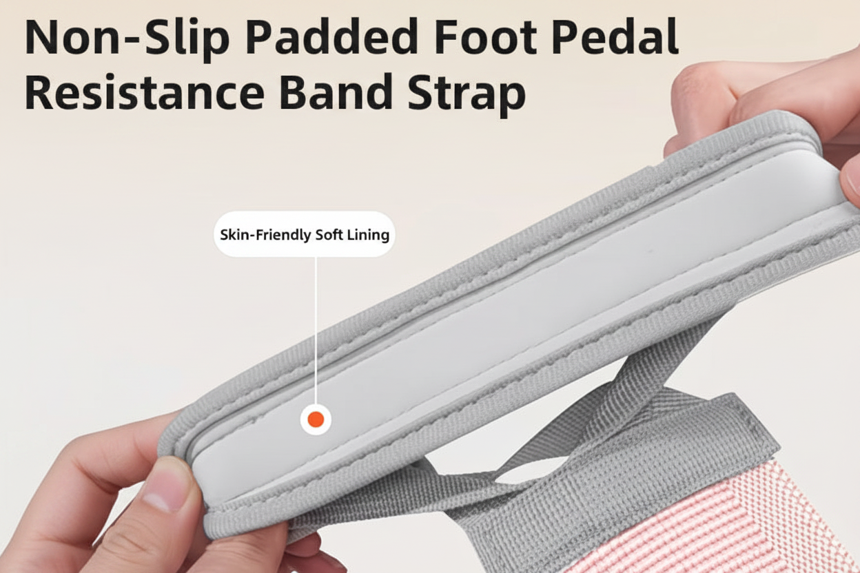 Non-Slip Padded Foot Pedal Resistance Band